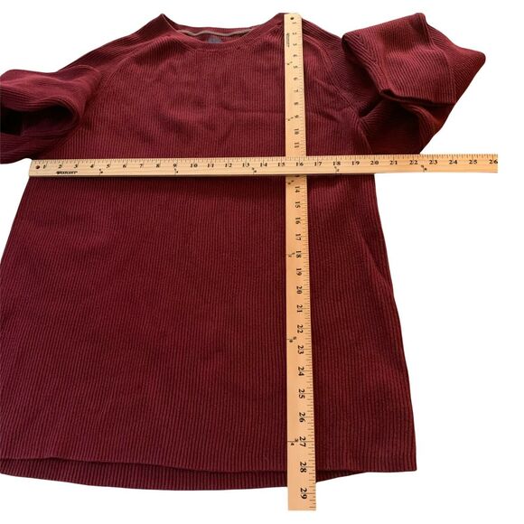 GAP Men's Sweatshirt Top Knit XL Burgundy Crewneck Long Sleeve Casual Comfort - Picture 4 of 9